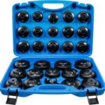 Jeu de douilles à filtres (cloches) à huile multimarques | 30 pièces