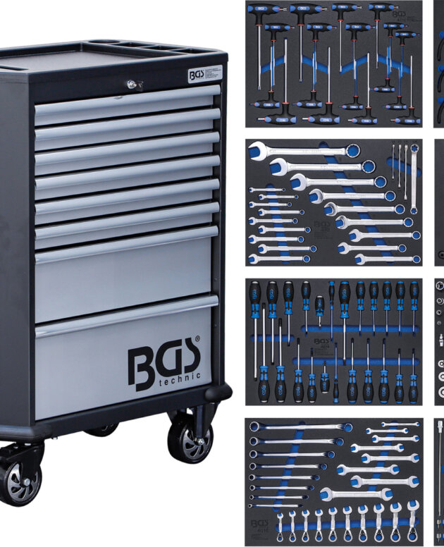 Servante d'atelier | 8 tiroirs | avec 299 outils