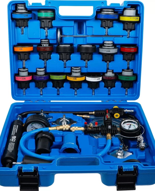 Testeur de circuit de refroidissement | avec système de remplissage | 28 pièces