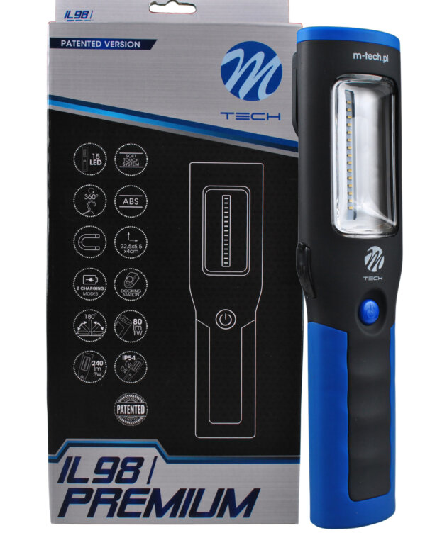 Lampe d’inspection 15 SMD + 1 HP AKU Dock Station incl.