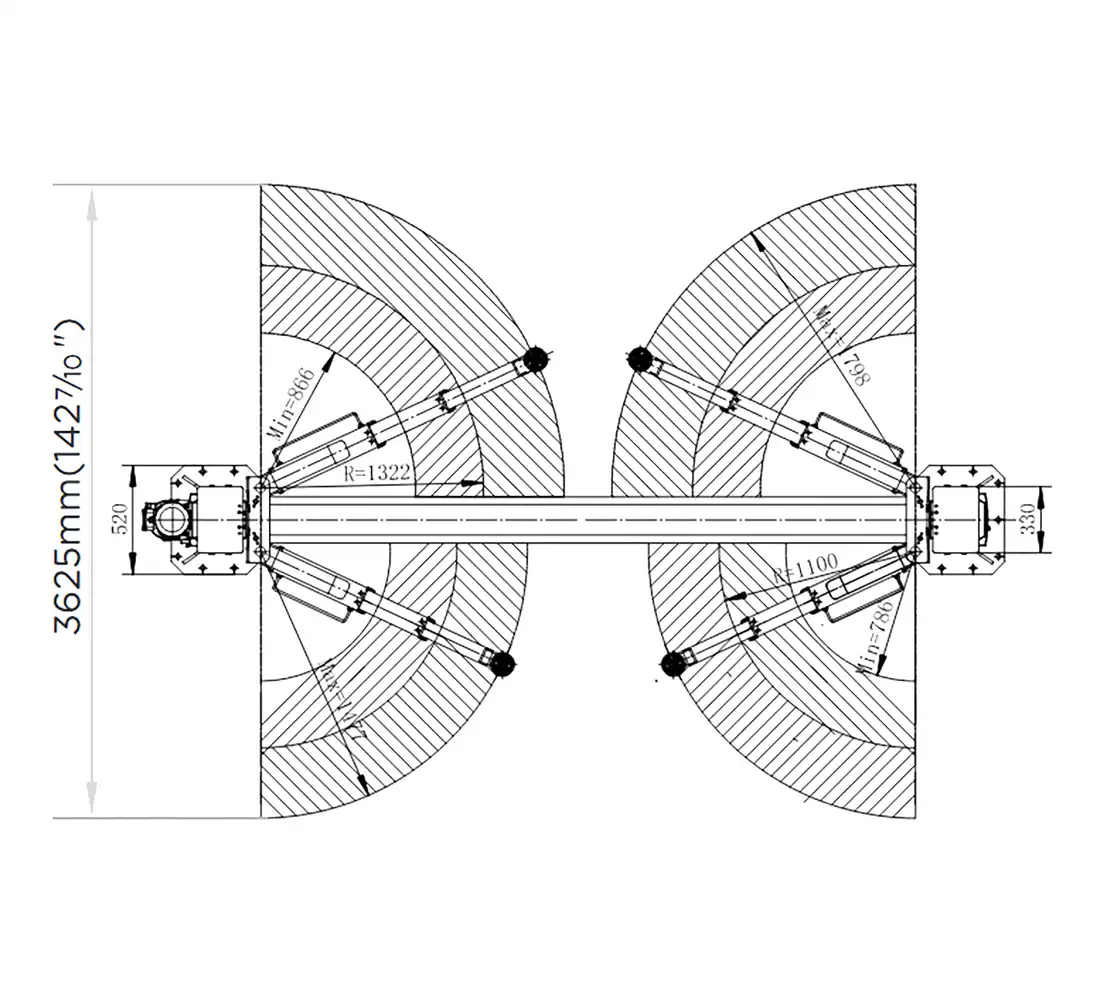Levage automatique à deux colonnes 5T REDATS L-280 – Image 5