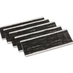 Mèches en butyle pour réparation rapide de pneus noir 50 pcs.