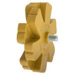 Disque en caoutchouc ondulé pour enlever la colle