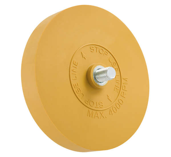 Disque en caoutchouc pour enlever la colle