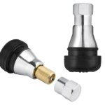 Valves pour roues tubeless TR412 Chromé - 100 pièces