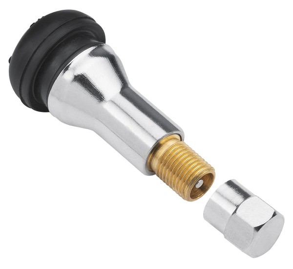 Valves pour roues tubeless TR413 Chromé - 100 pièces