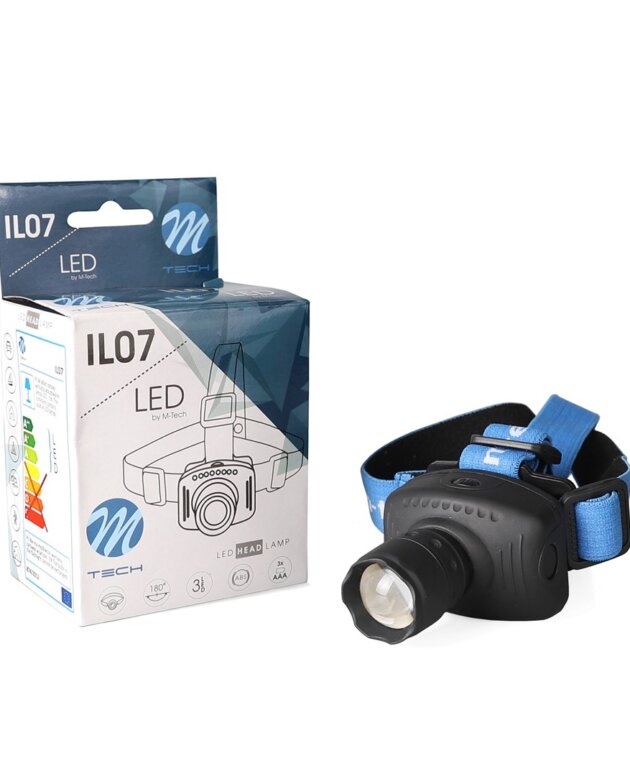 Lampe frontale M-TECH 3xAAA