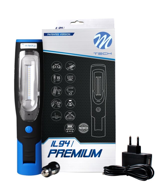 Lampe d'inspection 15 SMD + 1 HP + chargeur