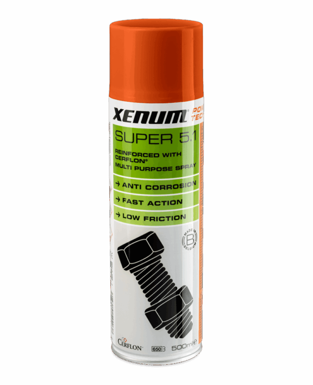 Xenum Super 5.1 500ml / Spray lubrifiant multifonction à base de Cerflon®